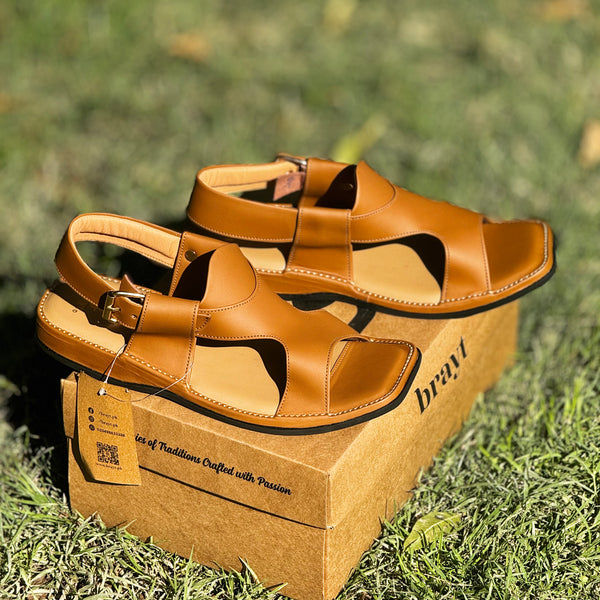 Camel Panjedar Soft Premium Peshawari Chappal